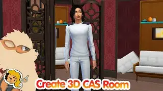 SIMS 4: How to Create Cas 3D Rooms FAST and  EASY