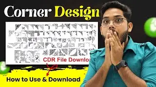 How to Design Border by Corner and How to Use Corner in Coreldraw || Learn CorelDRAW by Growthism