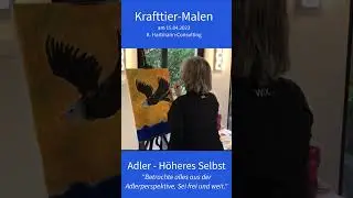Krafttier Malen: der Adler