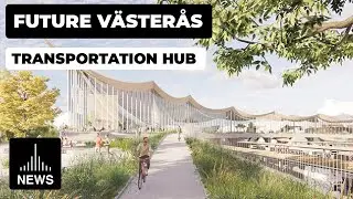 Future Västerås - Transport Hub Under One Roofscape by Bjarke Ingels