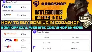 HOW TO BUY BGMI UC IN CODASHOP || BGMI OFFICIAL WEBSITE CODASHOP IS HERE || FBI SEXA