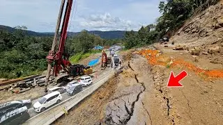 Impact of Rain, Jomba Rock Cliff Cracks & Shifts Again