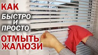 How to CLEAN BLINDS at home without removing from the window from dust, grease, dirt, flies