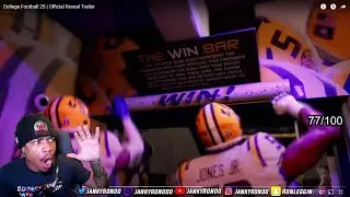 ITS SO BEAUTIFUL ! | Reacting To College Football 25 (NCAA25) | Official Reveal Trailer