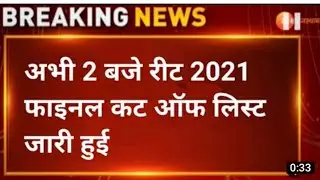 reet English expected cut off