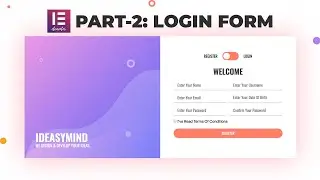 Custom Login/ Registration Form Using ELEMENTOR BUILDER | PART-2| Login Form |