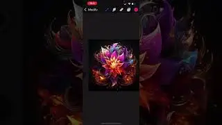 Cosmic Bloom by @KryptaKitty: Digital Art Creation on Mobile for ArtPacksIO's SUPERNOVA Drop