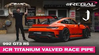 BEST SOUNDING EXHAUST FOR YOUR PORSCHE 992 GT3 RS [JCR TITANIUM VALVED RACE PIPE]