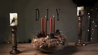 Der Mais🌽 im Kupferkleid | Natürliche ADVENTSKRANZ ✨Idee zum Selbermachen