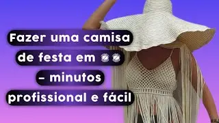 Como fazer uma camisa jacquard incrível para uma festa?
