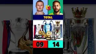 Erling Haaland Vs Neymar Jr All Trophies & Awards 🏆