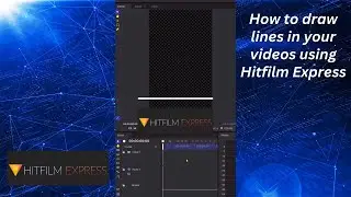 How to draw & stretch straight lines in your videos in Hitfilm Express