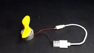 how to connect dc motor to usb cable
