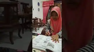 Nabila mengerjakan tugas muatan BI KD 3.1 KD 3.3 KD 3.4