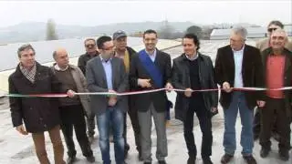 Fotovoltaico, Ricci inaugura il nuovo impianto del Codma di Fano