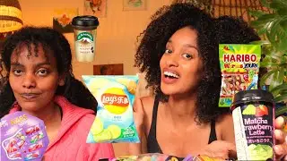 Trying these interesting snacks and treats ft. my sister!!!