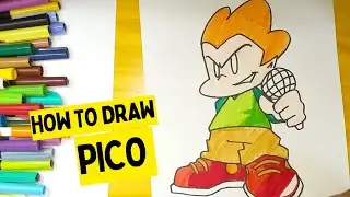 How to Draw Pico / Friday Night Funkin' / FNF / Drawing Tutorial