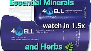 4WELL ALKALINE DROPS With essential Minerals and Herbs 🌿| #KnowledgeandFacts#video #knowledge#viral
