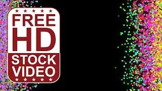Free Stock Videos – abstract colorful circular particles moving randomly from left and right