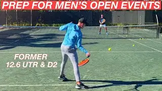 Getting Milan (Former UTR 12.6 & D2) Ready for USTA Men’s Open