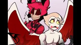 Alastor Grooms Lucifer's Wings | Radioapple Hazbin Hotel Comic Dub