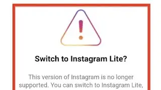 Switch To Instagram Lite Problem | Switch to instagram lite problem solved 🔥