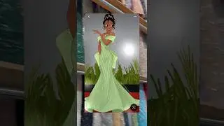 Making A Princess Tiana Inspired Dress 👸🏾🐸#design #sewing #fashion