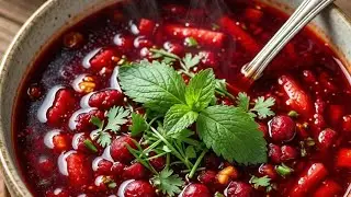 борщ украинский с мясом