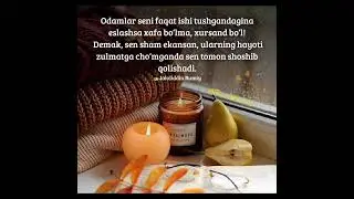 Jaloliddin Rumiy hikmatlari:odamlar haqida.eslash...