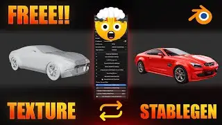 THIS FREE!! AI Texture Generator ⚙️ Inside Blender Will Blow Your Mind! (StableGen Tutorial)