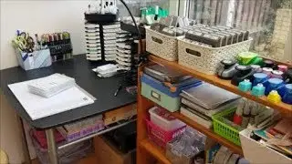 Craft Room Tour Getting more organized!!! & Hello from the boys.. Stampin'  Up! Stamps.