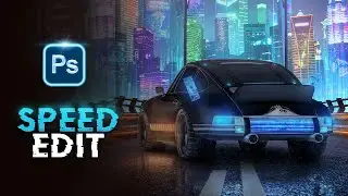 Cyber City Photo Manipulation Speed Art - Photoshop Tutorial