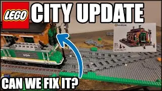 LEGO City Update! Let's Fix The Old Train Engine Shed! Will It Fit?