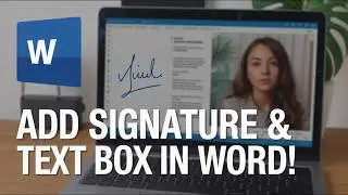 How to Add Signature & Transparent Text Box in Word! Easy Tutorial!