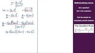 How to Differentiate using the Quotient Rule