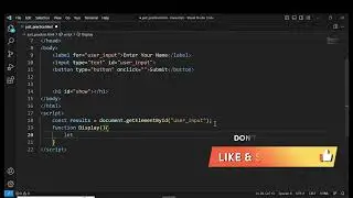 How to Display User Input of a HTML Form using JavaScript