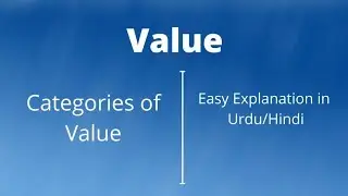 Categories of Value | Value | Urdu/Hindi