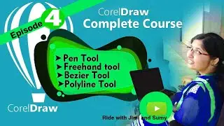 How to use freehand tool in CorelDraw | text tool | Malayalam tutorial Episod 4