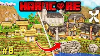 I Transformed an ENTIRE Village in Hardcore Minecraft