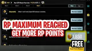 rp maximum reached problem | how to get extra rp points pubg | pubg me rp kese badhaye |