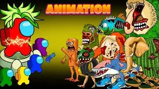 어몽어스 VS BRAINROT ZOMBIES ANIMATION