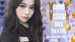 como deixa sua voz fofa usando o app capCut (que aprender) vem comigo ✨