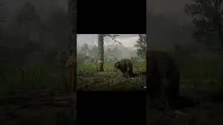 RDR2 Beavers gnawing trees and built a dam