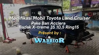 Modifikasi Mobil Toyota Land cruiser Pake Ban Acclera BADAK X-TREME 35 10,5 R15