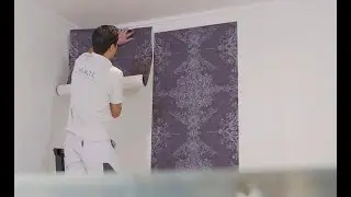 Sådan opsættes tapet med straight match (Lige mønster)