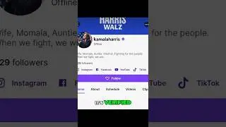 Kamala Harris is on Twitch