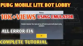 How To Play Bot Lobby In Pubg Mobile Lite Using Pc | 100% Working | Technical Abdullah Live