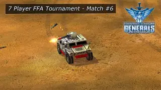 7 Player FFA Tournament Match #6 - AI Scripting Tourny [C&C Generals Zero Hour]