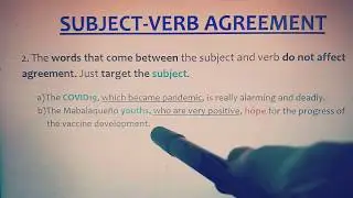Subject Verb Agreement Rule No.2