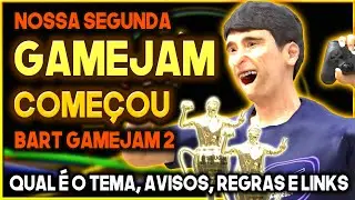 NOSSA SEGUNDA GAMEJAM COMEÇOU! (Qual é o Tema, Avisos, Regras e Link) 